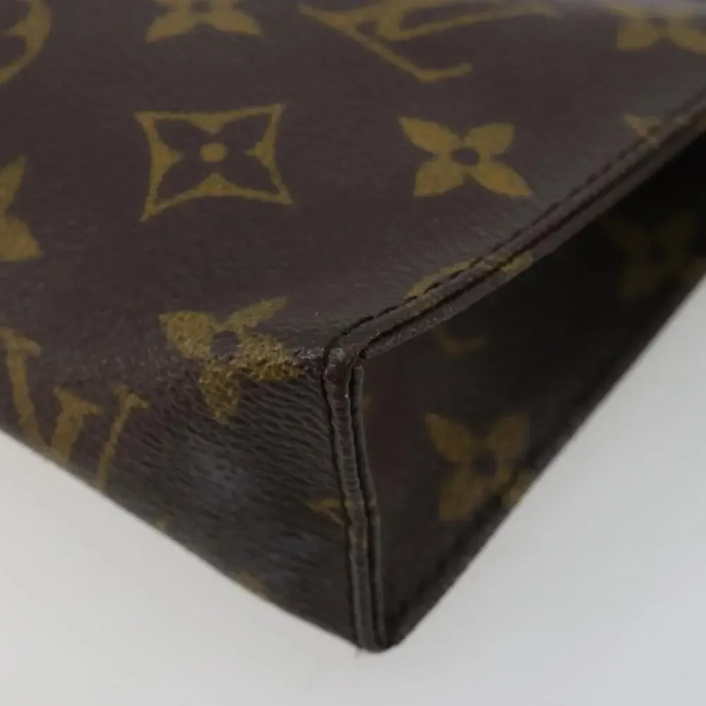 Louis Vuitton Monogram Poche Toilette 15 Pouch Brown